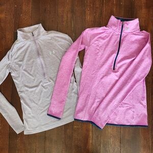 Under Armour 2 Long Sleeve Half-Zip Activewear Top – Size XS